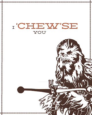 Illustration for article titled The Force is strong with these printable Star Wars valentines